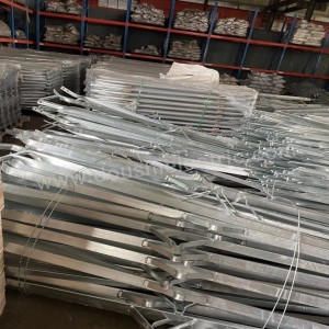 Alley arm Brace Hot Dip Galvanized Angle Brace For Electrical Cross arm