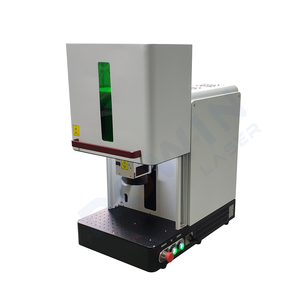 Machine de marquage laser à fibre de modèle de petit boîtier de bureau