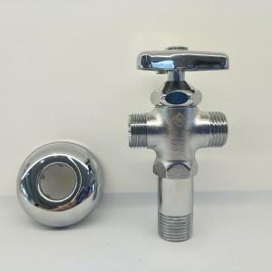 Toilet water control valve two way brass angle valve three way brass angle valve forging brass angle stop valve