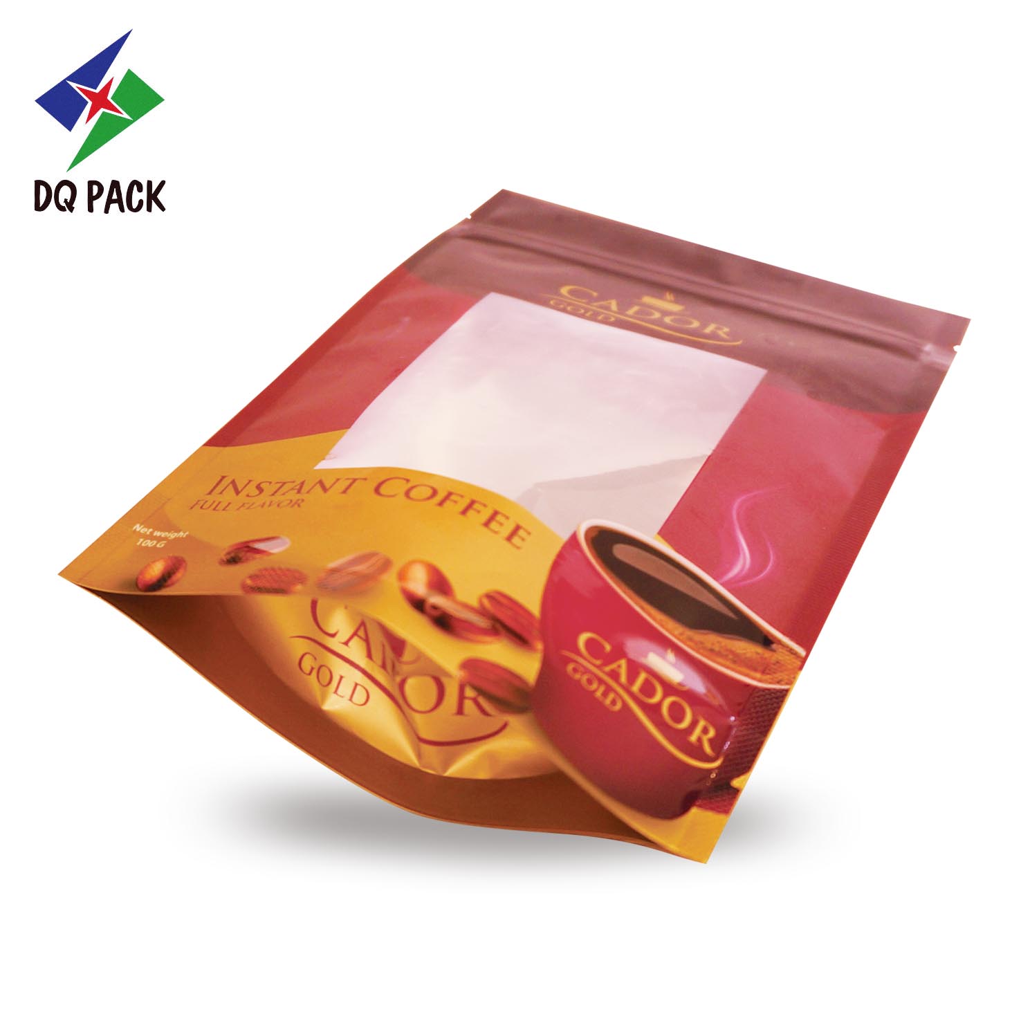 DQ PACK Matte Finish Reseal Ziplock Pouch OEM Coffee Bag
