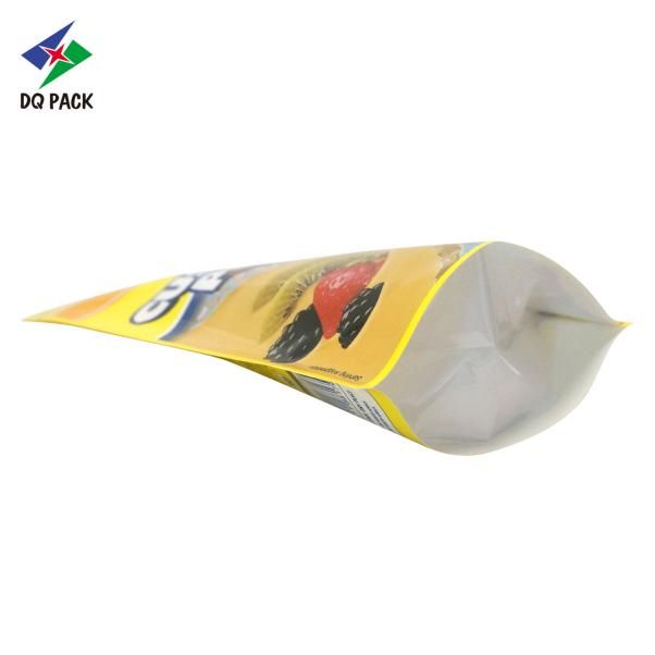 Custard Powder Plastic Packaging Bag Custom Printed Mylar Bag  Antistatic Stand Up Pouch
