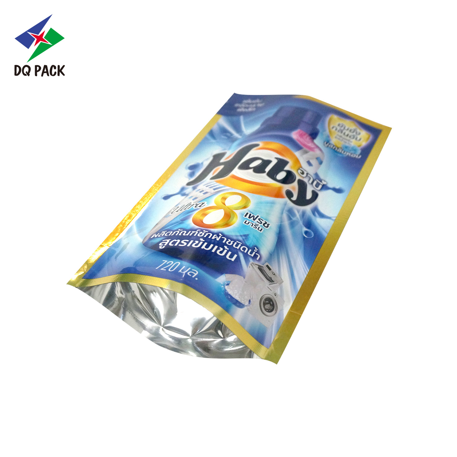 DQ PACK Laundry Detergent Stand up bag Hot Seal bag hot sale packaging bag For Chemical