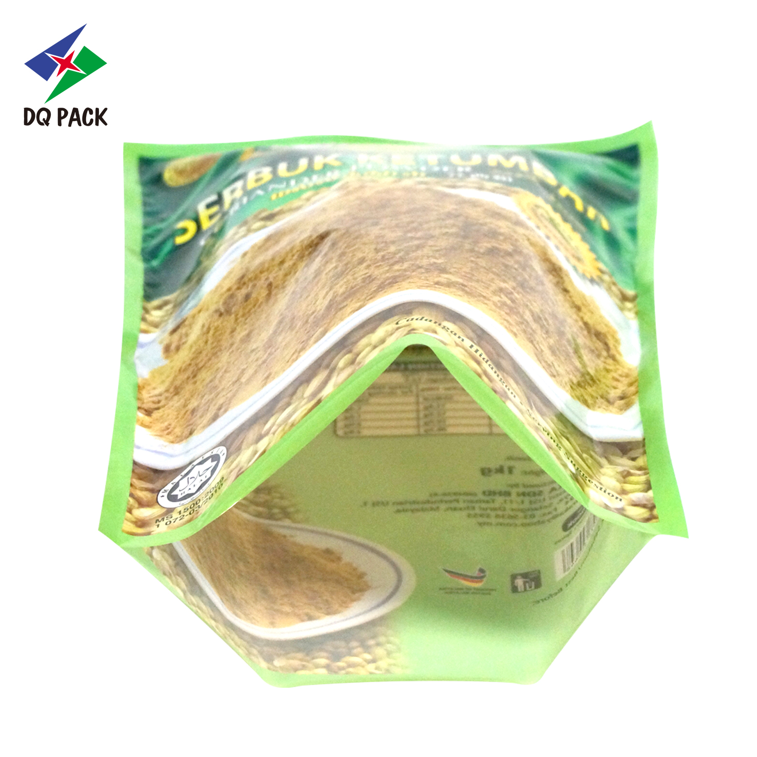 DQ PACK High Quality Plastic Three Side Seal Bag 1KG Heat Seal Sauce Packaging Bag