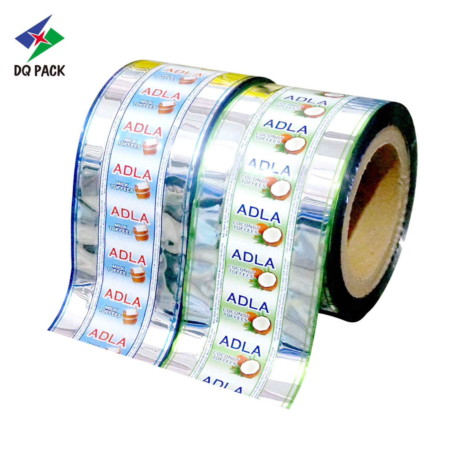 DQ PACK Candy Twist Roll Film Chocolate Pet Roll Stock Film