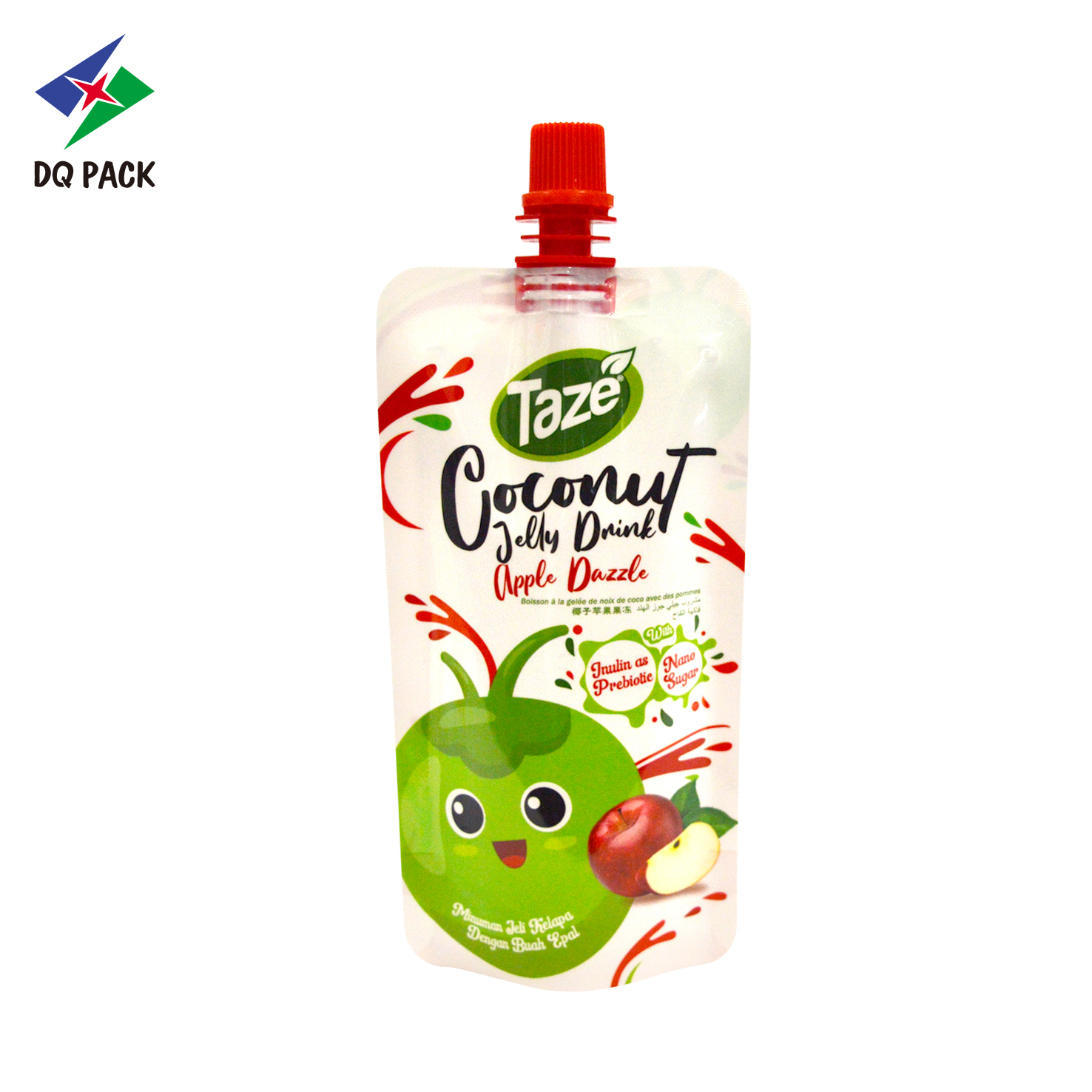 China 120ml Juice Beverage Packaging Plastic Nozzle Bag Doypack
