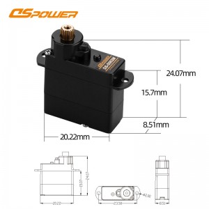 4.3g Coreless 5V Metal Gear High Speed Mini Servo DS-S002M