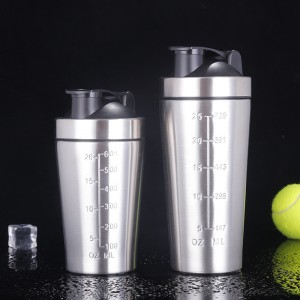 Competitive Price for Aluminum Sport Water Bottle - Hot Sales Customized Shake Powder Tumbler Travel Mug Double Wall Vacuum Insulated Outdoor Water Bottles 25oz – Dashuya