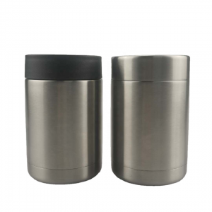 OEM/ODM Supplier Insulated Wine Tumbler - High Quality Summer Hot Travel Stainless Steel Double Wall Vacuum Fatty 12 oz Can Cooler with Black Lid – Dashuya