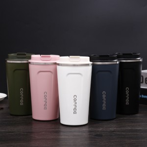 16oz Double Wall Plastic Tumblers With Straw - 2022 450ml New Modern Style Stainless Steel Double Wall Vacuum Travel Coffee Cup Powder Coated Coffee Mug with Lid – Dashuya
