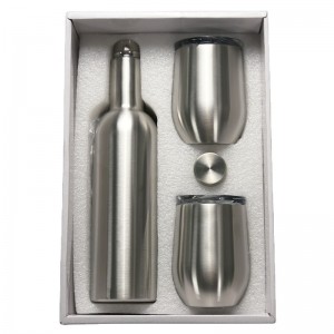 Drink-Ware Wine Tumbler - Wholesale 500ml 750ml stainless steel vacuum insulate wine set with gift box packing – Dashuya
