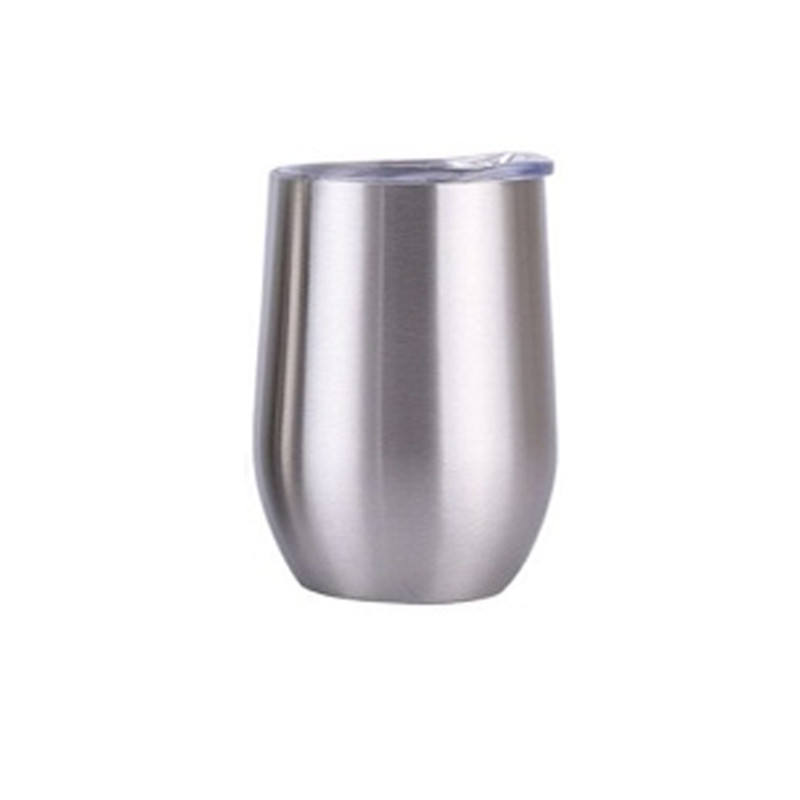12oz 304 stainless steel double wall vacuum insulated wine tumblers with lids can custom Featured Image