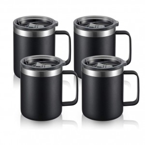 Glass Tumbler - 2022 Hot Sales Custom 14oz Travel Mug Stainless Steel Double Wall Insulated Modern Coffee Cup with Handle – Dashuya