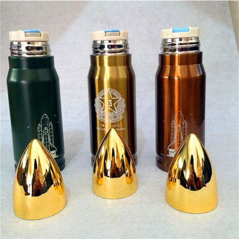 Double wall stainless steel vacuum Insulated water bottle sublimation bullet tumbler