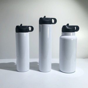 Sublimation Water Bottle - Sport Water Bottle Hydro Vacuum Insulated Flask tumbler With leakproof Lid second generation – Dashuya