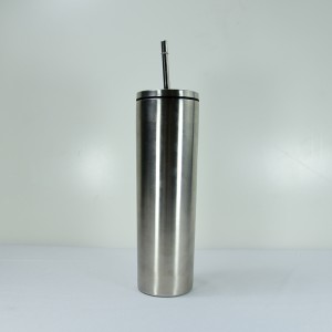 Special Price for Metal Drinking Tumblers - Skinny tumbler with screw metal lid – Dashuya