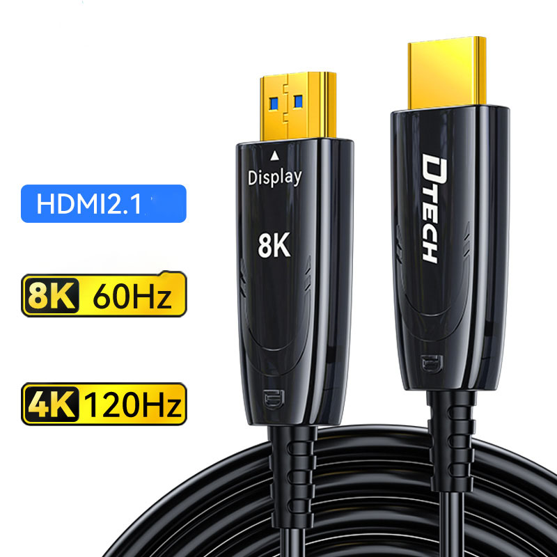 סיטונאי 4k 120hz HDMI 2.1 כבל 5m Active Hdmi 2.1 כבל 50 מטר כבל 100m HDMI כבל 8K