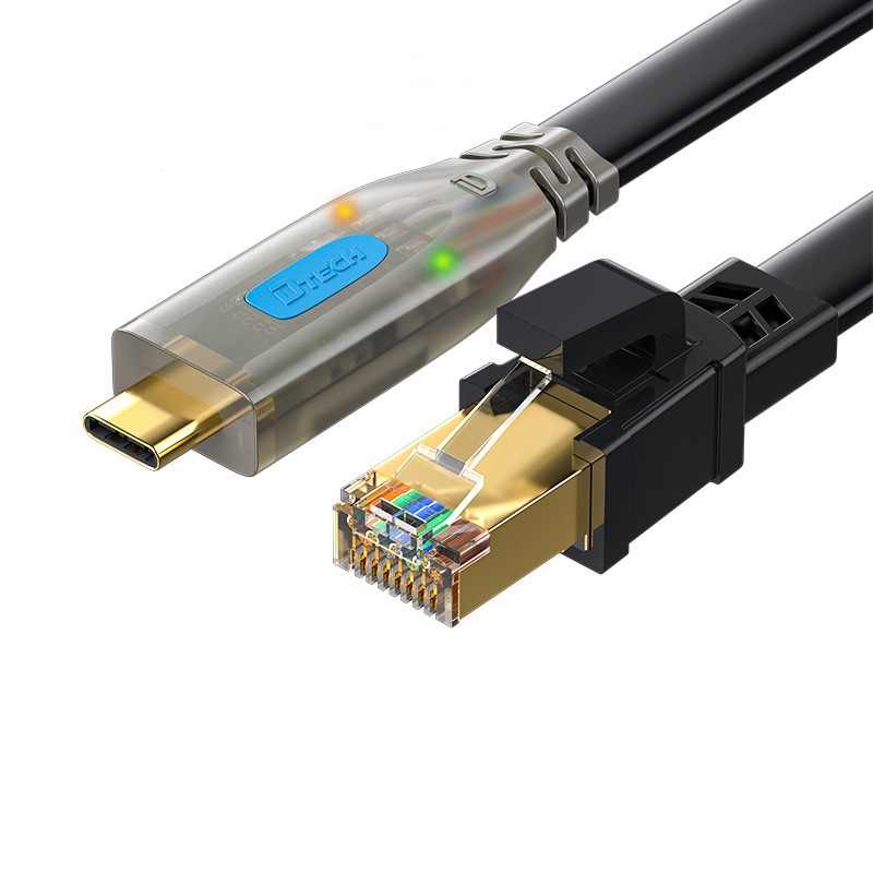 DTECH Type Serial FT232RL Chip Console Cable 1.5m 3m Type-c to RJ45 Console გამართვის კაბელი როუტერის გადამრთველისთვის