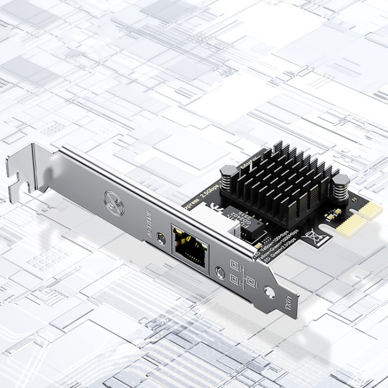 New PCI-E to 2.5G Gigabit Network Card: Upgrade your network speed experience!
