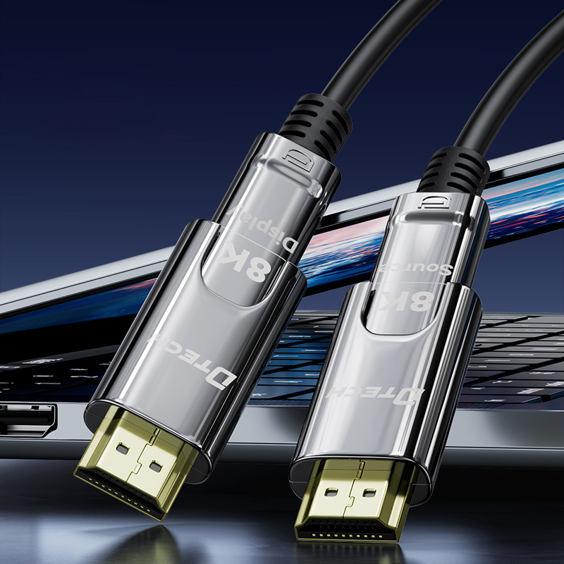 Сертифициран 8K компјутер со ултра голема брзина HDTV 1,5m 5m 10m Златен HDMI кабел за Xbox PS5