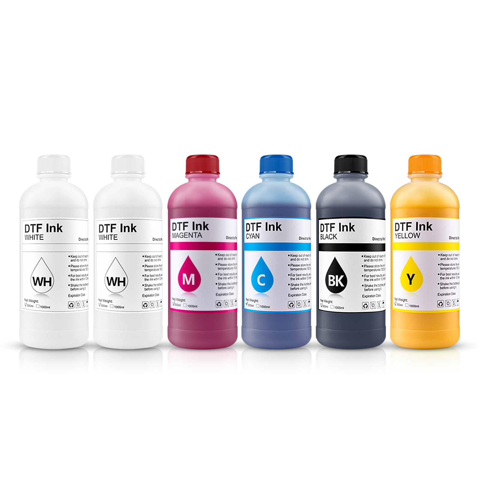 500ml 6 Color Hot Bulk T Shirt Printing Integrity Andemes DTF Ink For Epson T3170 8550 I3200 Xp600/4720/I3200 M238