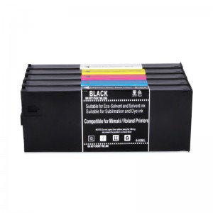 Ocbestjet 4 Colors Compatible LF140 UV Ink Cartridge Mimaki JFX-1631 UJV-160 UJF-3042 Printer
