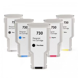 300ML/PC 730 Compatible Ink Cartridge Full With Ink For HP DesignJet T1600 T2600 T1700 Printer