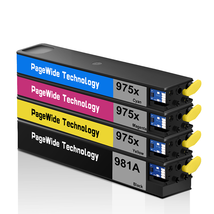 981 981A kompatibel blekkpatron med pigmentblekk for HP PageWide 586dn 556xh 586z 586f 556 E55650
