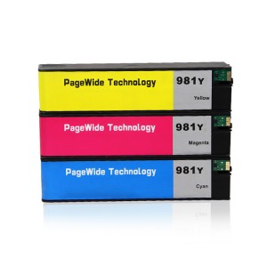 981 981Y Kartrid Tinta Kompatibel dengan Tinta Pigmen untuk HP PageWide 586dn 556xh 586z 586f 556 E55650