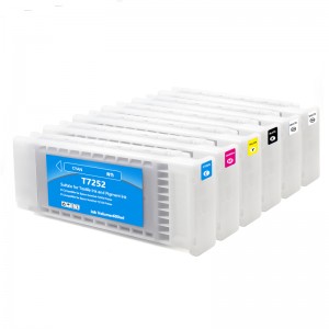 600ML/PC T7251-T7254 T725A Compatible Ink Cartridge With Full Ink For Epson SURE COLOR F2000 F2100 F2130 F2140 F2150 F2160 Printer