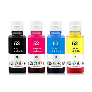 100ML/Bottle GT53 GT52 Refill Dye Ink For HP GT 5810 5820 Printer