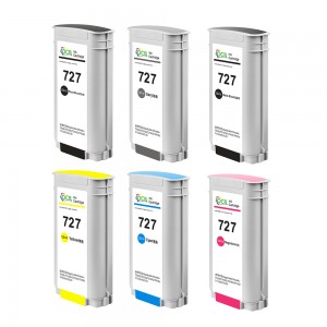 130ML/PC 727 Compatible Ink Cartridge Full With Ink For HP T920 T1500 T2500 T930 T1530 T2530 Printer