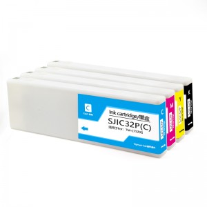 SJIC32P съвместима мастилена касета с пълно мастило за EPSON за принтер Epson ColorWorks TM-C7520G