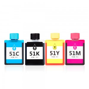 130ML/Bottle 65ML/Bottle 51 Refill Dye Ink For L512W L511W Printer