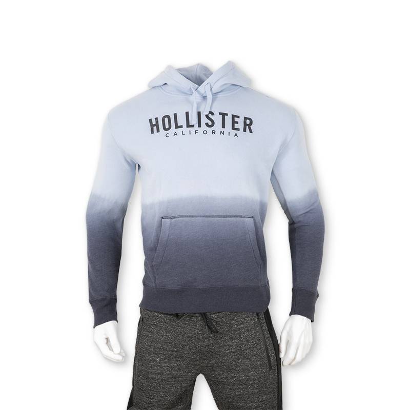 OEM manufacturer Crop Sweatshirts - Hoodies pullover with dip-dye and print logo for men – Dufiest