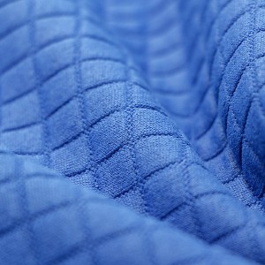 Manufacturer Checked Jacquard Fabric 100% Polyester Plaid Fabric Comfortable Velvet For Garment