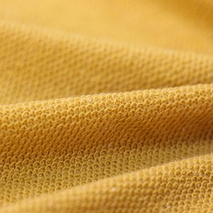 Factory Free sample Hacci Heather Yarn Dyed Check Wool Blenched Terry Fleece Woven Fabric