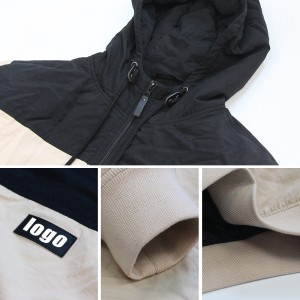 Chinese garment factory Hooded zipper jacket wholesale men high quality