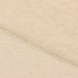 Single Side Solid Sherpa Fleece Fabric Polyester Factory Direct Sale