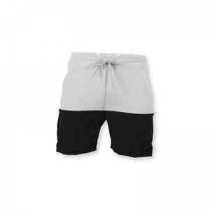 Factory wholesale Gym Shorts Men - Custom grey hit black design board men swimming trunks breathable beach shorts  – Dufiest