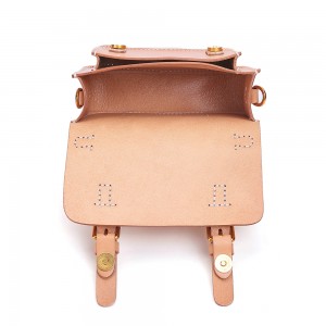 OEM/ODM Handmade Italian Vegetable Tanned Leather Women's Crossbody Bag