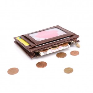 Kvaliteetne kohandatud multifunktsionaalne mündikott RFID-kaardihoidja