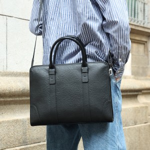 Erkekler için lüks özel deri evrak çantası iş çantası