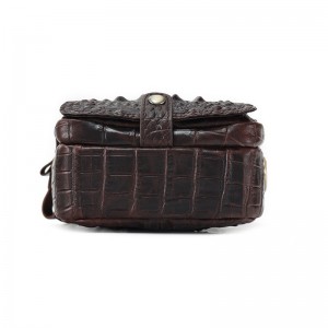 Custom Cowhide Crocodile Embossed Multifunctional Crossbody Bag Belt Waist Bag