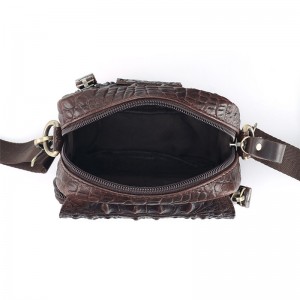 Custom Cowhide Crocodile boglynnog amlswyddogaethol Crossbody Bag Belt Waist Bag