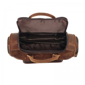 Túi du lịch cuối tuần bằng da dành cho nam có sức chứa lớn tùy chỉnh