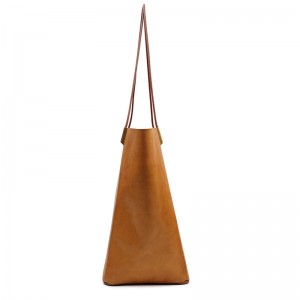 Custom Leather Ladies Bags Large Capacity Tote Bag For Woman