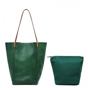 Custom Leather Ladies Bags ຄວາມອາດສາມາດຂະຫນາດໃຫຍ່ Tote Bag ສໍາລັບແມ່ຍິງ
