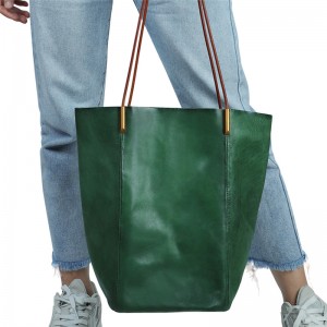 Aangepaste leren damestassen met grote capaciteit draagtas voor dames
