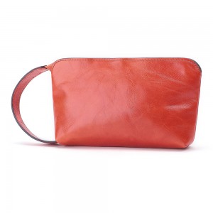 Custom Grosir Cowhide Ladies Clutch Bag