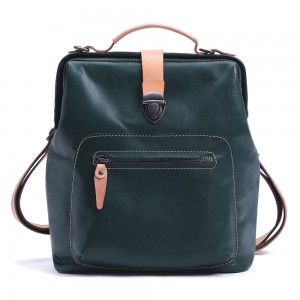 Customised Logo Vegetable Tanned Leather Large Capacity Backpacks for Women’s bag